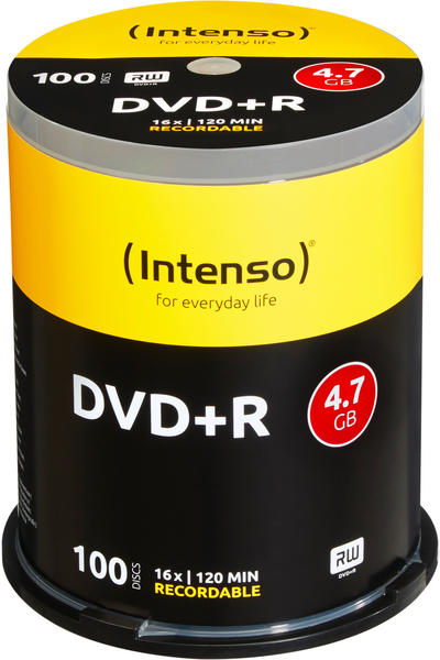 Intenso DVD+R 4,7GB 120min 16x 100er Spindel