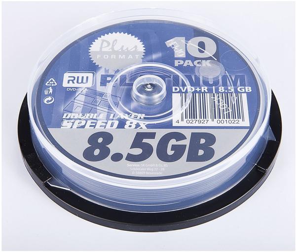 Bestmedia DVD+R DL 8,5GB 240min 8x 10er Spindel