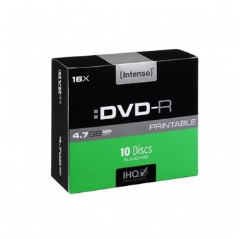 Intenso DVD-R 4,7GB 120min 16x bedruckbar 10er Slimcase