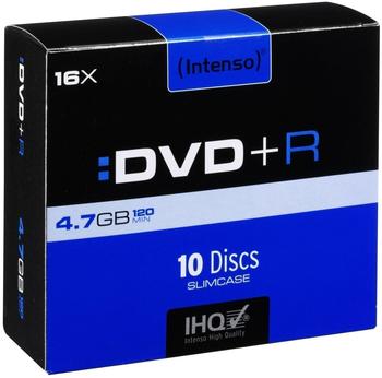 Intenso DVD+R 4,7GB 120min 16x 10er Slimcase
