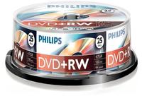 Philips DW4S4B25F - 25 x DVD+RW - 4,7GB (120 Min.) 1x - 4x - Spindel (DW4S4B25F/00)