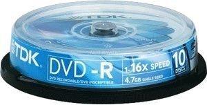 TDK DVD-R 4,7GB 120min 16x 10er Spindel
