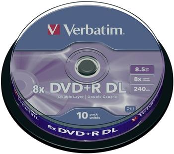 Verbatim DVD+R DL 8,5 GB 8x 10 St.