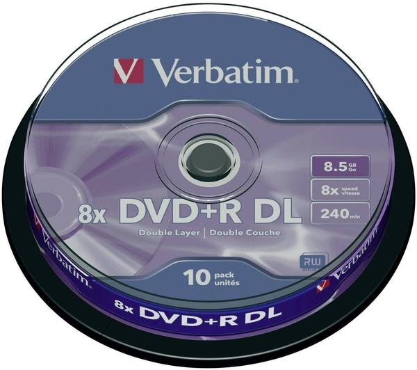 Verbatim DVD+R DL 8,5 GB 8x 10 St.