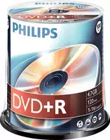Philips DR4S6B00F - 100 x DVD+R - 4,7GB (120 Min.) 16x - Spindel (DR4S6B00F/00)