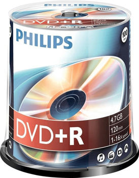 Philips DVD+R 4,7GB 120min 16x 100er Spindel