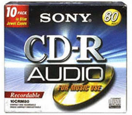 Sony CD-R Audio 700MB 80min 10er Jewelcase
