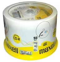 Maxell CD-R 80 Inkjet white, Cake 50
