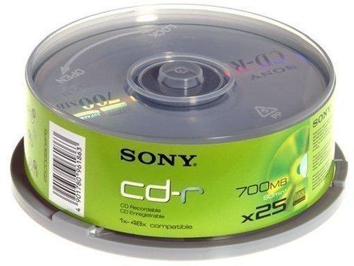Sony CD-R 700MB 80min 48x 25er Spindel