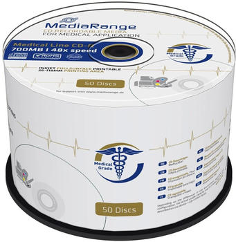 MediaRange CD-R 700MB 48x bedruckbar (50er Spindel)