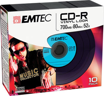 Emtec CD-R 700MB 52x Vinyl Look 10x Slimcase