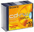 Sony CD-RW 700MB 80min 10x 10er Slimcase
