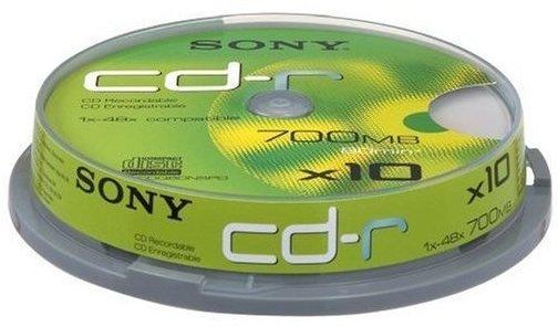 Sony CD-R 700MB 80min 48x 10er Spindel