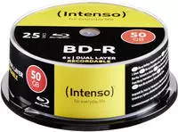 Intenso 5001124, Intenso Blu-ray 6x Speed Cakebox 25 50GB