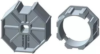 Rademacher Rademacher Zubeh&ouml;r Antriebstechnik AdapterSet Achtkantwelle 70 mm Medium Ku.mechanische u.elektrische Rohrmotoren