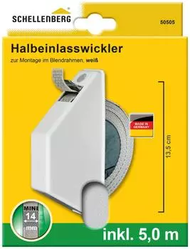 Schellenberg Halbeinla&szlig;wickler mini wei&szlig; 5 m Gurt