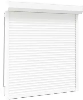 vidaXL Rollladen weiß 130x140cm Aluminium und Polyurethan (42047060)