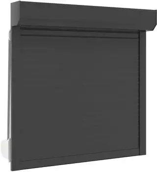 vidaXL Rollladen anthrazit 100x100cm Aluminium und Polyurethan