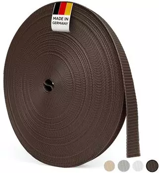 Bauheld Rollladengurt 23mm, 50m, braun, Polypropylen (ROLLO5023BR)