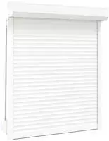 vidaXL Rollladen Wei&szlig; 110 x 130 cm Aluminium und Polyurethan