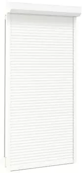 vidaXL Rollladen weiß 110x220cm Aluminium und Polyurethan