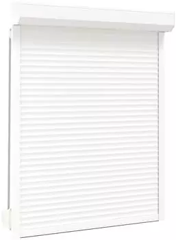 vidaXL Rollladen wei&szlig; 120x150cm, Aluminium und Polyurethan