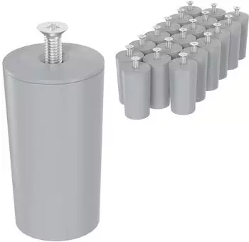 ECENCE Rolladen Anschlagpuffer 40mm, grau, 20er-Set