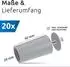 ECENCE Rolladen Anschlagpuffer 40mm, grau, 20er-Set