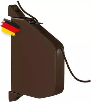 Bauheld Rolladen-Schnurwickler Mini Aufputz, braun (153mm)