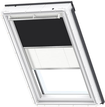 Velux Verdunkelung Plus DFD Manuell Uni Schwarz/Wei&szlig; 3009 114x140 cm (SK08) GEL