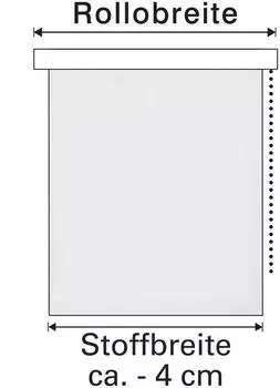 Gardinia Verdunkelungsrollo Blackout 122x180cm weiß