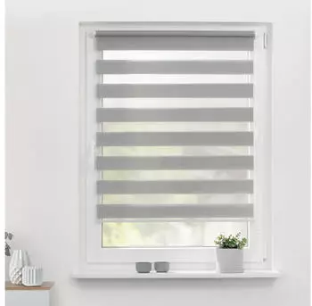 Lichtblick Klemm-Doppelrollo ohne Bohren 45x150cm grau Lichtblick Klemm-Doppelrollo ohne Bohren 45x150cm grau