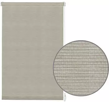 Gardinia EasyFix Rollo Natur 75x150 cm Grau-Melange – Montage leicht gemacht