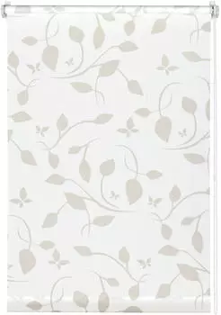 Gardinia EasyFix Rollo Dekor Scandinavian 75x150 cm Wei&szlig;/Natur