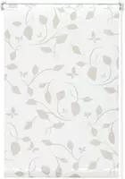 Gardinia - Easyfix Rollo Mit Bl&auml;ttern Wei&szlig; Beige 60 X 150 Cm Rollo