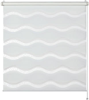 Schöner Wohnen Doppelrollo Tilda Welle 80x210 cm Weiß