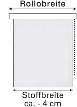 Gardinia Verdunkelungsrollo Thermo Streifen 62x180cm wei&szlig;