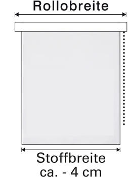 Gardinia Seitenzug-Rollo Abdunklung 112x180 cm Grau – Perfekte Abdunklung für jeden Raum