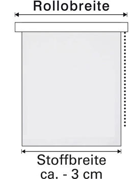 Gardinia EasyFix Rollo Jahreszeit 60x150 cm Weiß/Weiß – Montage ohne Bohren: Eine einfache Lösung für jedes Zuhause