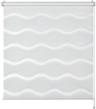 Schöner Wohnen Doppelrollo Tilda Welle 100x150 cm Weiß