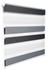 Woltu Duo-Rollo Klemmfix 45 x 150 cm weiß-anthrazit