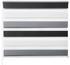 Woltu Duo-Rollo Klemmfix 45 x 150 cm weiß-anthrazit