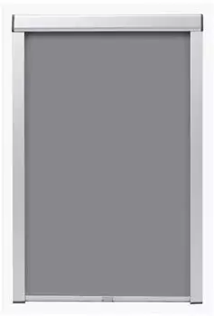 vidaXL Verdunklungsrollo 100 cm grau (SK06)