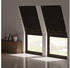 Woltu Dachfensterrollo Thermorollo 60x93 cm Schwarz