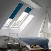 VELUX Verdunklungsrollo "DKL 1100S" verdunkelnd ohne Bohren in F&uuml;hrungsschienen