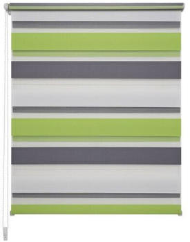 Liedeco Klemmfix-Duo-Rollo 120x160cm grün/grau/weiß Liedeco Klemmfix-Duo-Rollo 120x160cm grün/grau/weiß