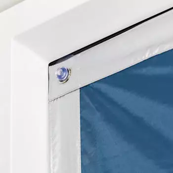 Lichtblick Sonnenschutz Haftfix ohne Bohren 47x91,5 cm blau – Effektiver Sonnenschutz ohne Bohren
