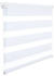 Woltu Doppelrollo Klemmfix ohne Bohren 100x120cm Weiß