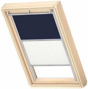 Velux Verdunkelung Plus DFD Manuell Uni Dunkelblau/Wei&szlig; 1100 134x140 cm (UK08) GEL