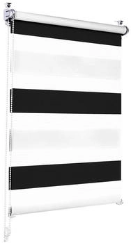 Sonello Doppelrollo Easyfix Klemmfix 95x130cm schwarz/weiß